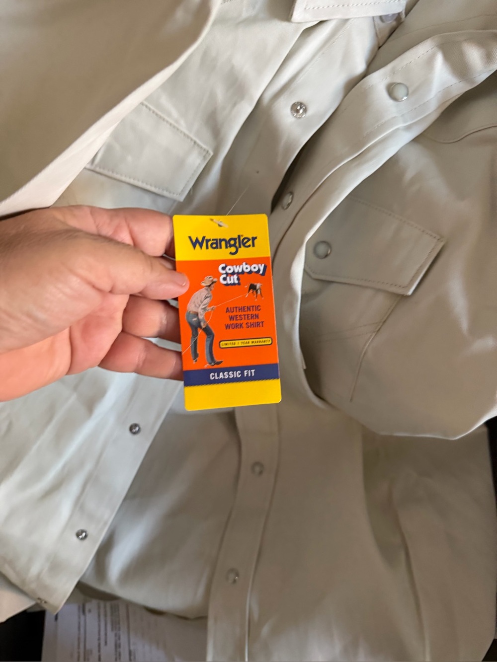 Wrangler Cowboy Cut Western Shirt - Light